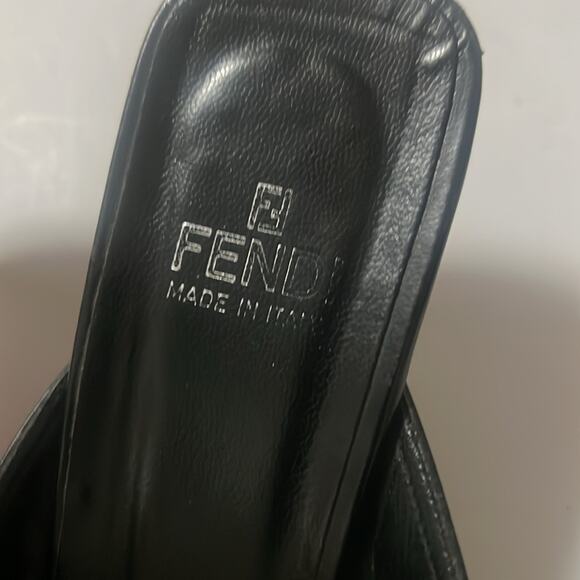 FENDI ZUCCA FF LOGO MONOGRAM MULE CLOG SIZE 8 - Picture 3 of 9